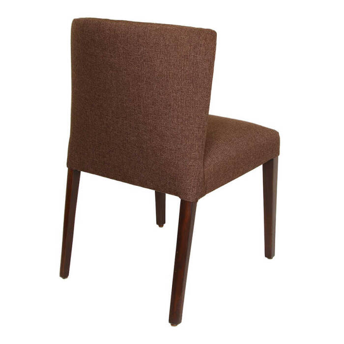 Moon Modern Yemek Masasi Sandalyesi Kahve Keten - 4